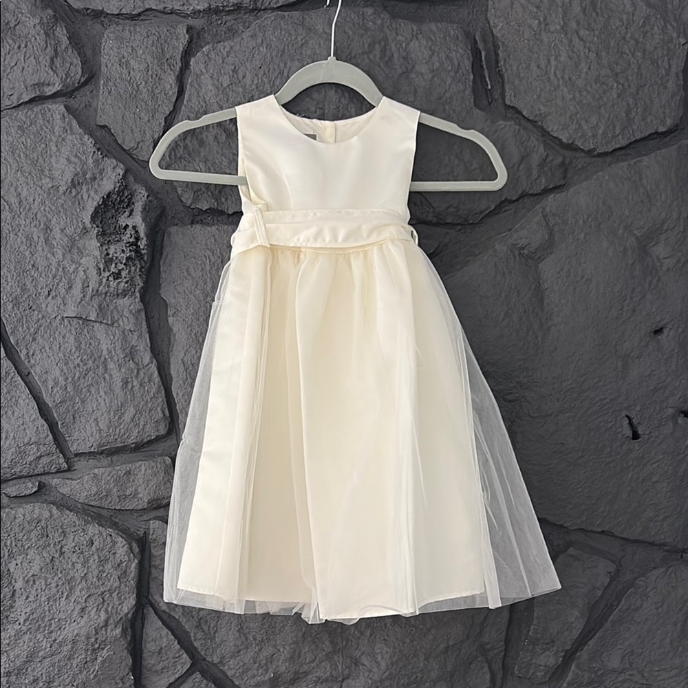 Elegant Cream Kids Dress